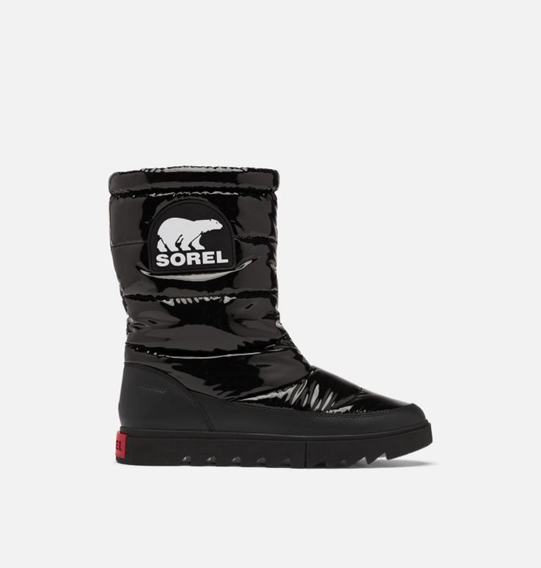 Sorel Dam Vinterkängor Svarta - Joan Of Arctic™ Next Lite Mid Puffy Låga - XHE-673014